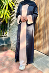Haya Two Piece Abaya - Black & Beige
