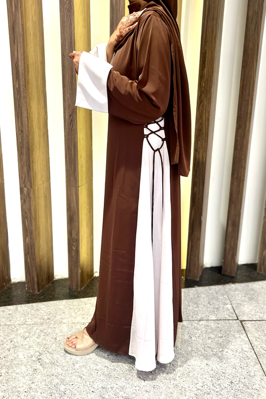 Naaz Side Tie-up Dress - Mocha Brown