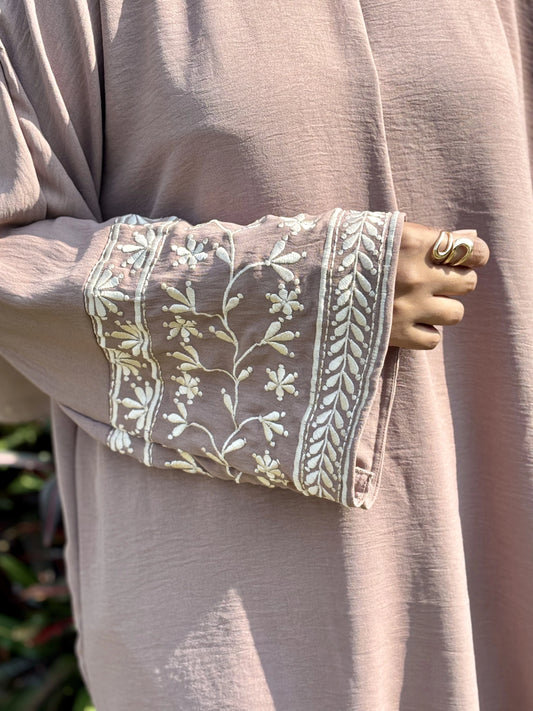 Barakh Embroidered Co-ord Set - Beige