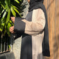 Haya Two Piece Abaya -Beige & Black