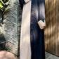Haya Two Piece Abaya - Black & Beige
