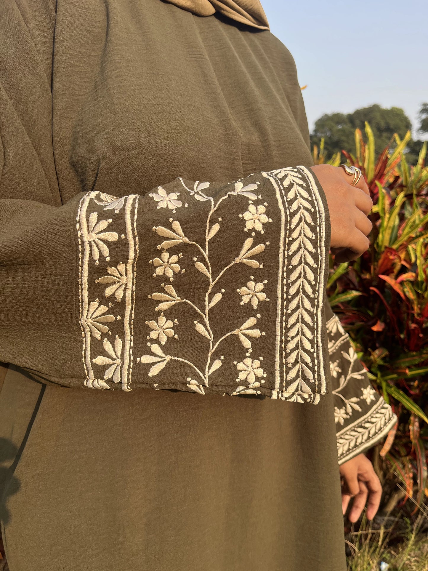 Barakh Embroidered Co-ord Set - Green