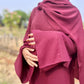 Zunairah Basic Abaya - Maroon