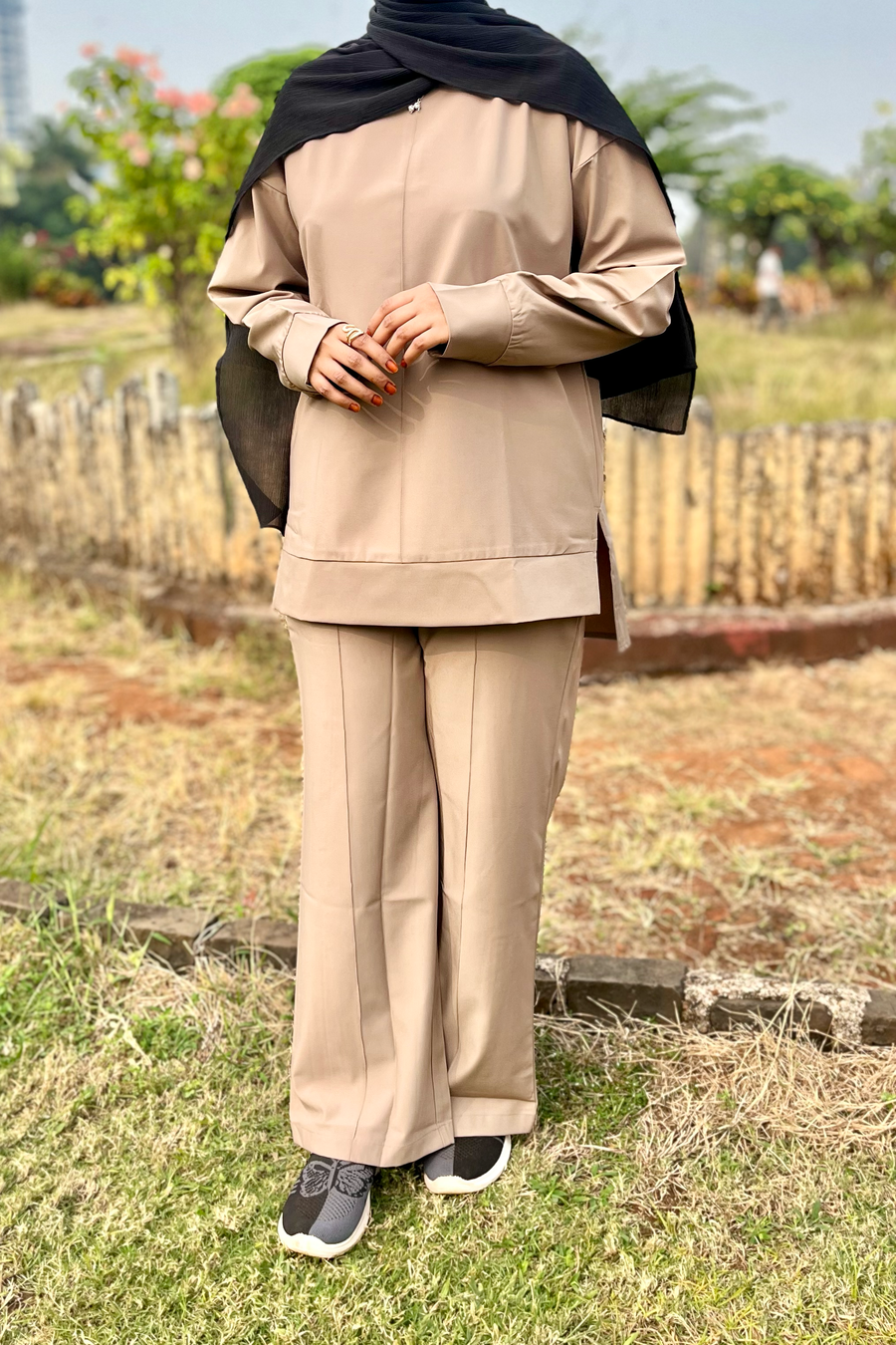 Noor Co-ord Set - Beige