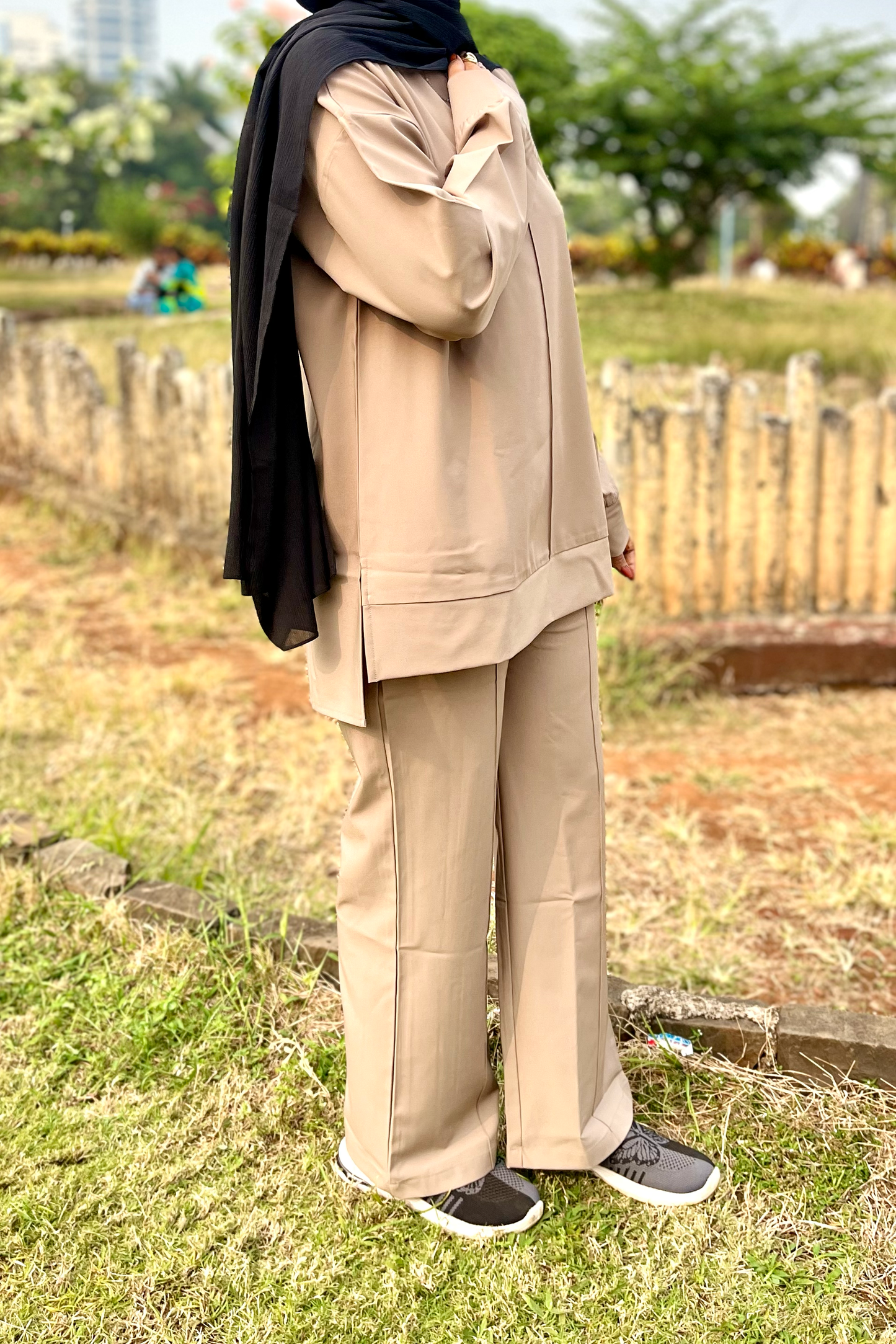 Noor Co-ord Set - Beige