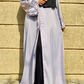 Zohra Embroidery Abaya - Pearl Blue