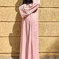 Zohra Embroidery Abaya - Blush Pink