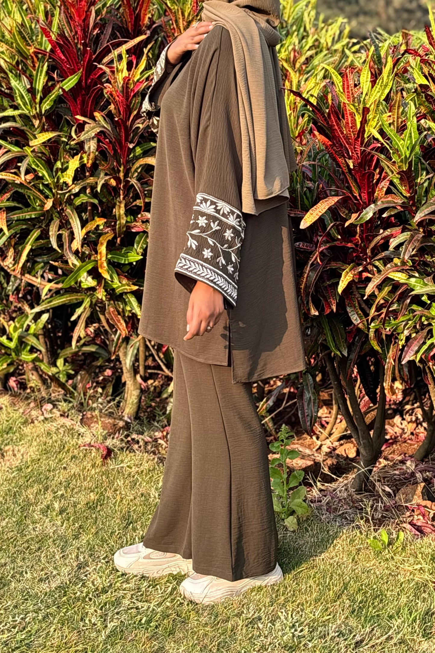 Barakah Embroidered Co-ord Set - Green