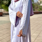 Haleema Embroidery Abaya - Powder Blue