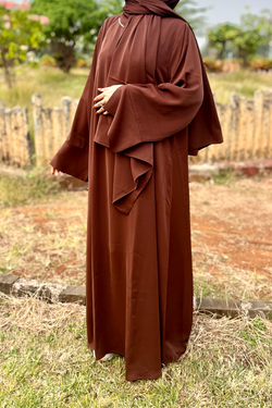 Zunairah Basic Abaya - Brown